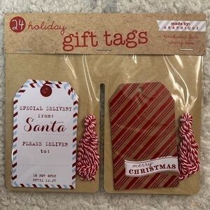 Graphique de France Holiday Gift Tags 24 Tags